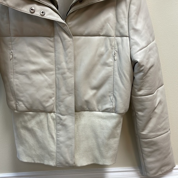 New Women’s JAKETT Leather Puffer Jacket By Giacca Lusso!🔥🔥🔥 - Picture 7 of 16